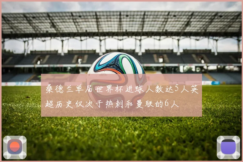 桑德兰单届世界杯进球人数达5人英超历史仅次于热刺和曼联的6人