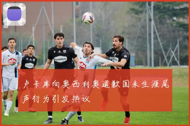 卢卡库向奥西利奥道歉国米生涯尾声行为引发热议